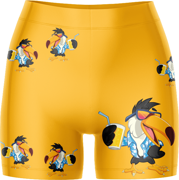 Trendy Toucan Ladies Gym Shorts