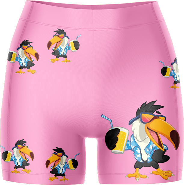 Trendy Toucan Ladies Gym Shorts - fungear.com.au