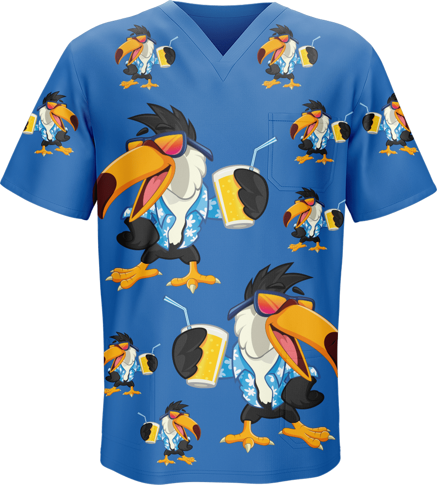 Trendy Toucan Scrubs - fungear.com.au