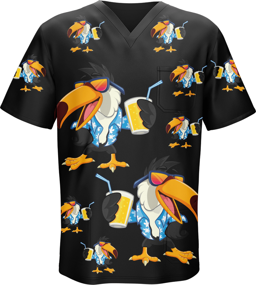 Trendy Toucan Scrubs - fungear.com.au