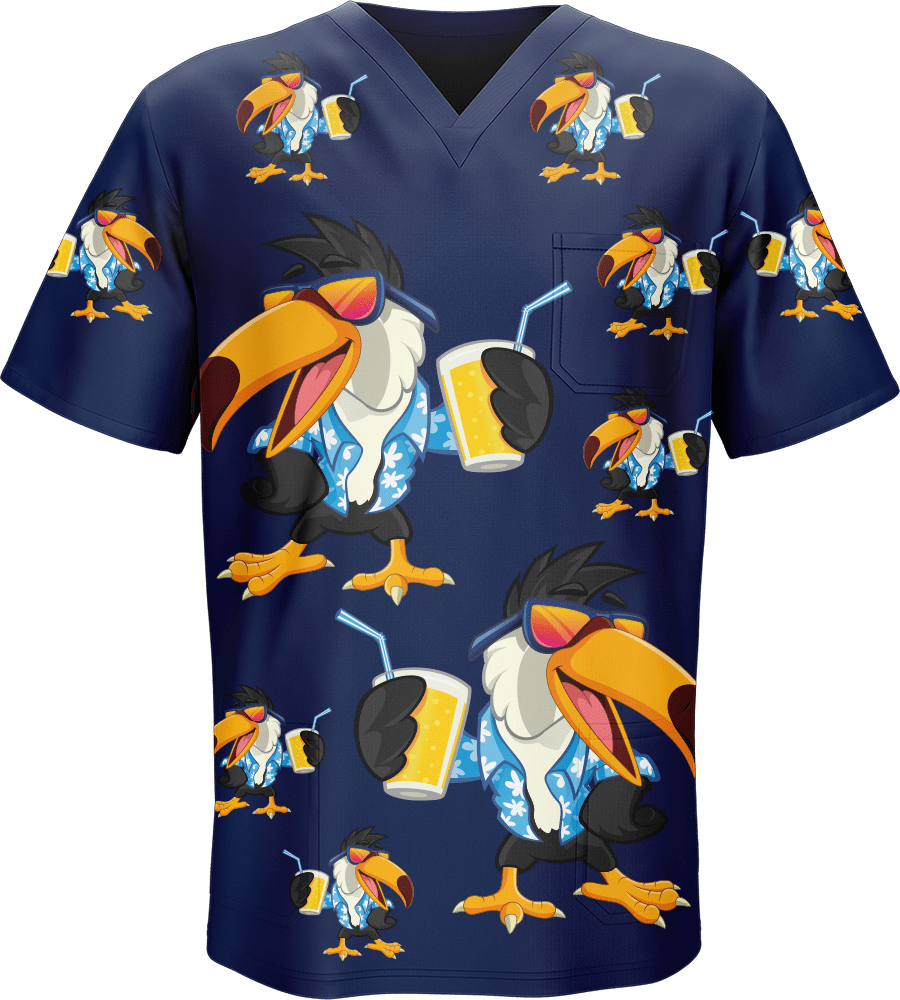 Trendy Toucan Scrubs - fungear.com.au