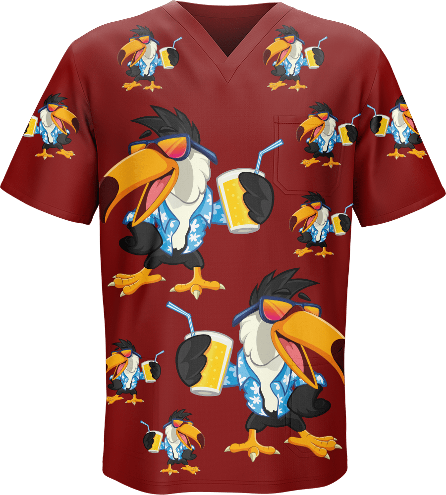 Trendy Toucan Scrubs - fungear.com.au