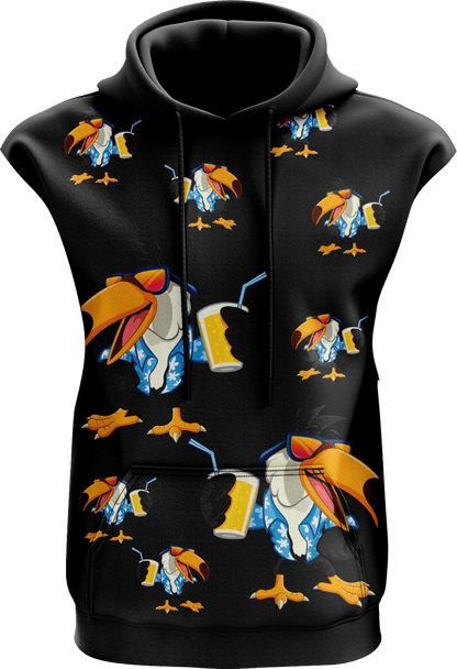 Trendy Toucan Sleeveless Hoodie - fungear.com.au