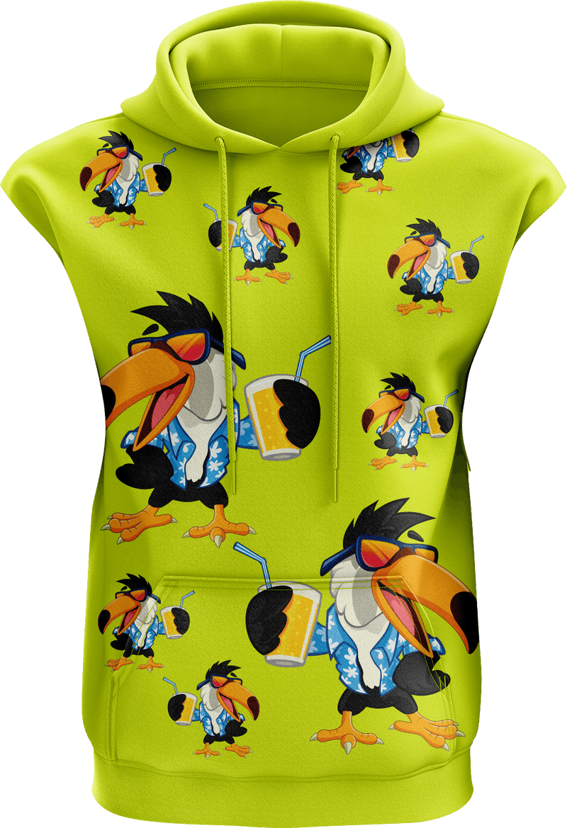 Trendy Toucan Sleeveless Hoodie