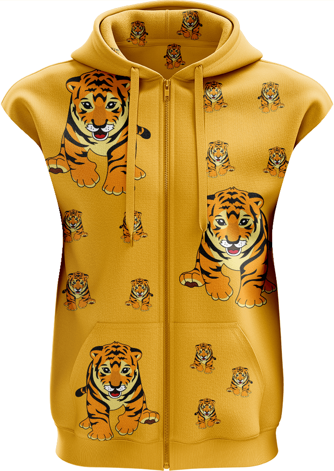 Tuff Tiger Full Zip Sleeveless Hoodie Jackets
