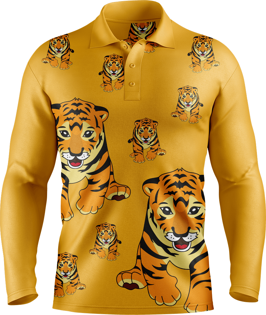 Tuff Tiger Men's Long Sleeve Polo