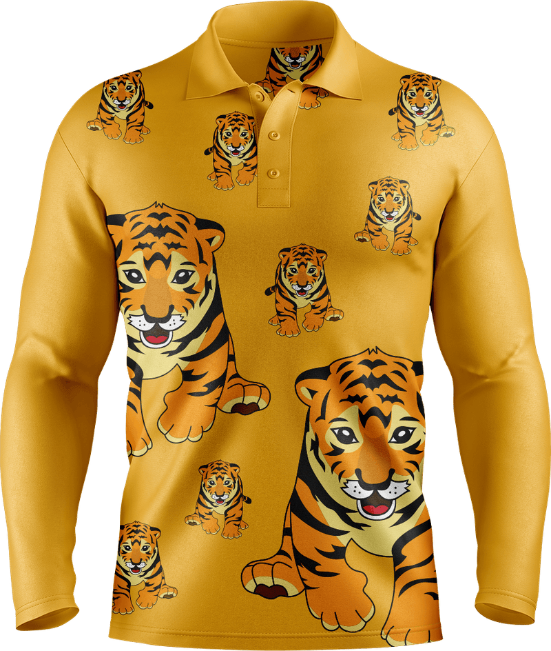 Tuff Tiger Men's Long Sleeve Polo