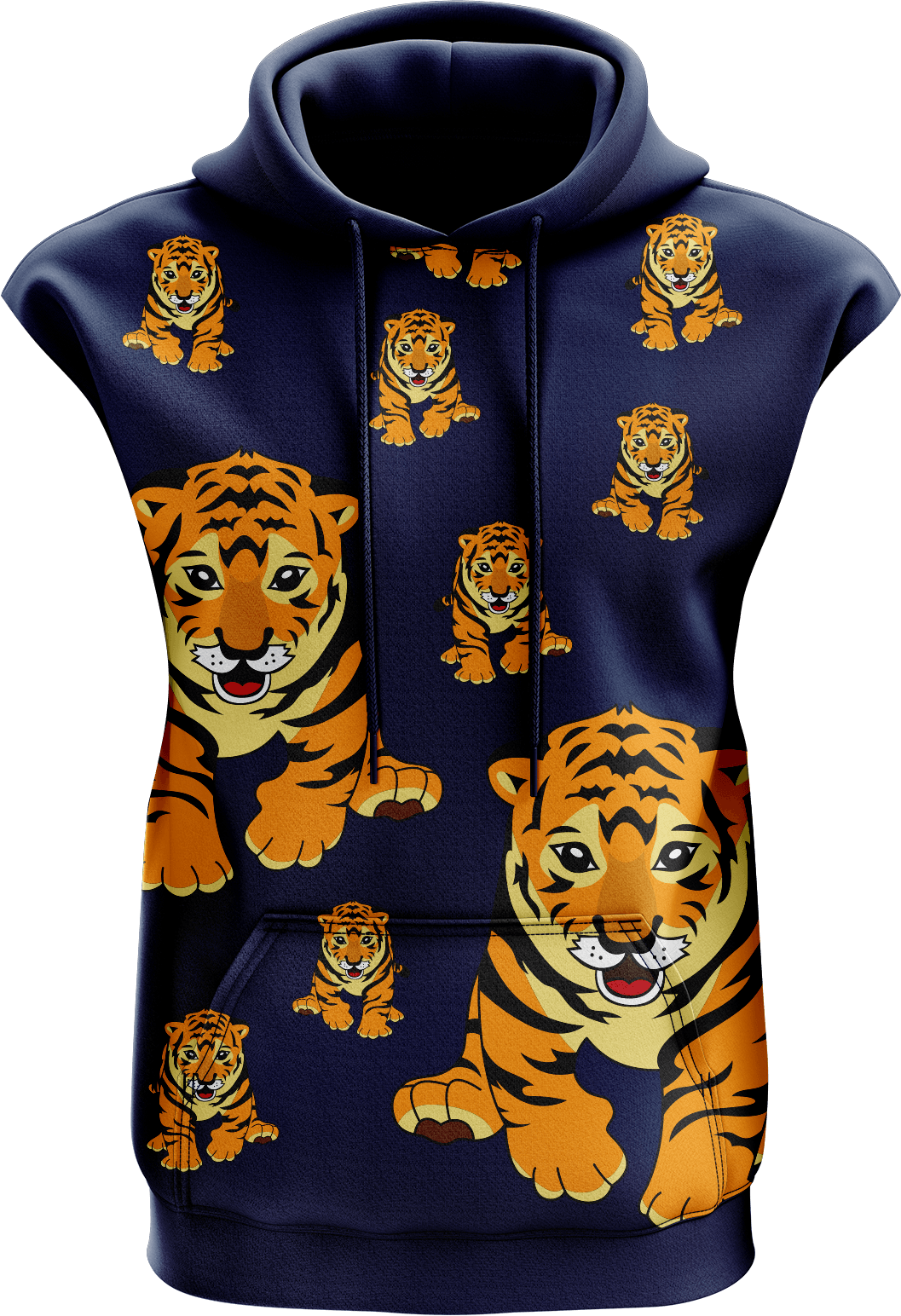 Tufft Tiger Sleeveless Hoodie - fungear.com.au