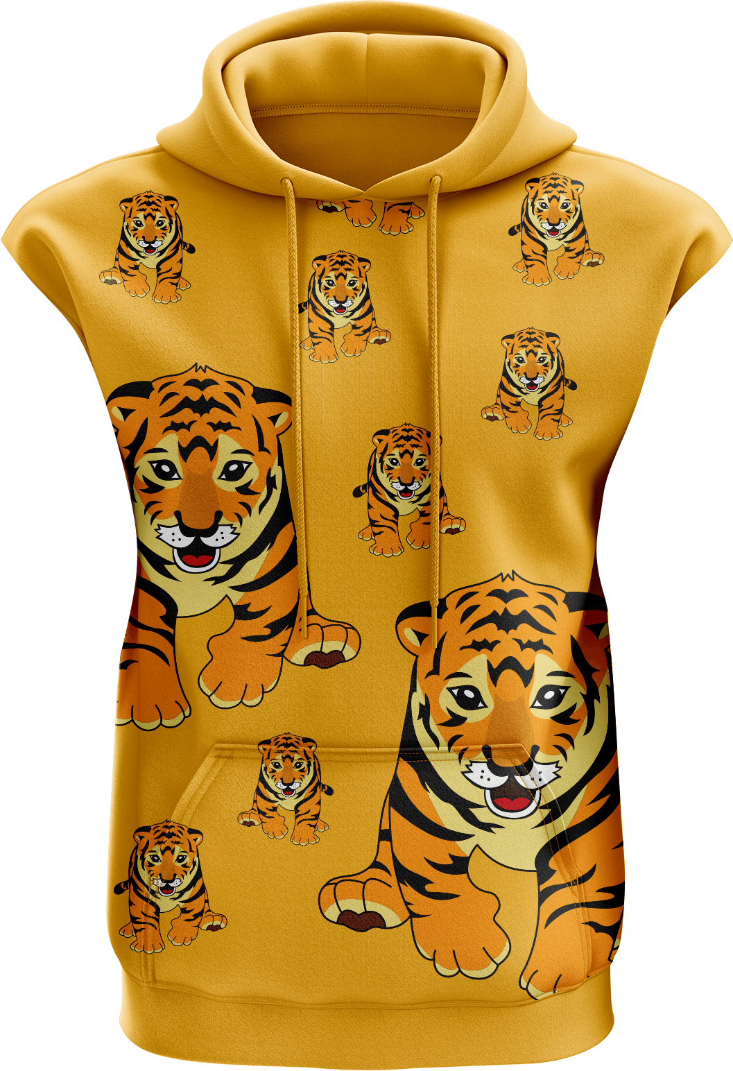 Tufft Tiger Sleeveless Hoodie - fungear.com.au