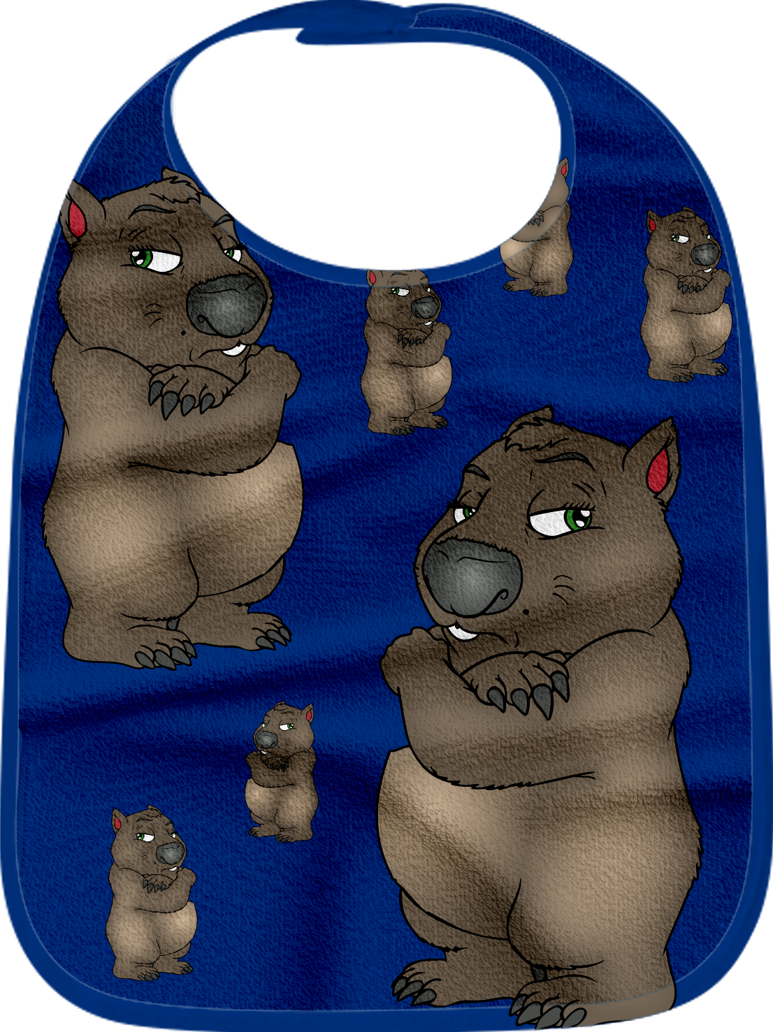 Wally Wombat Bibs