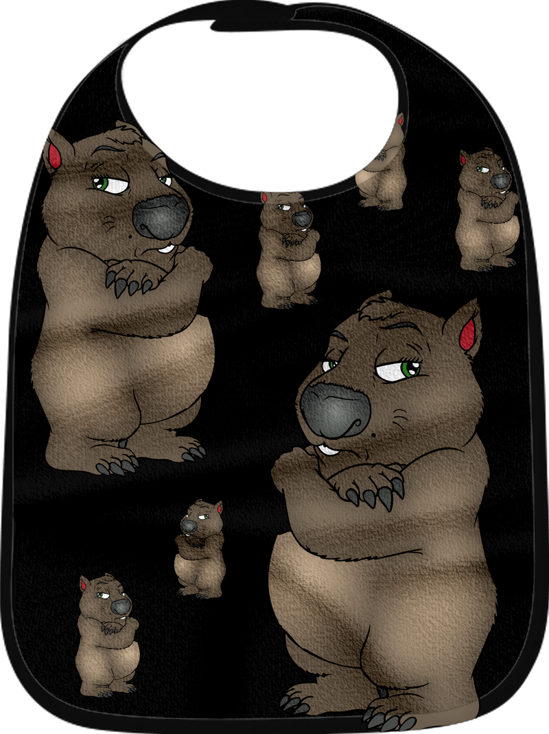 Wally Wombat Bibs