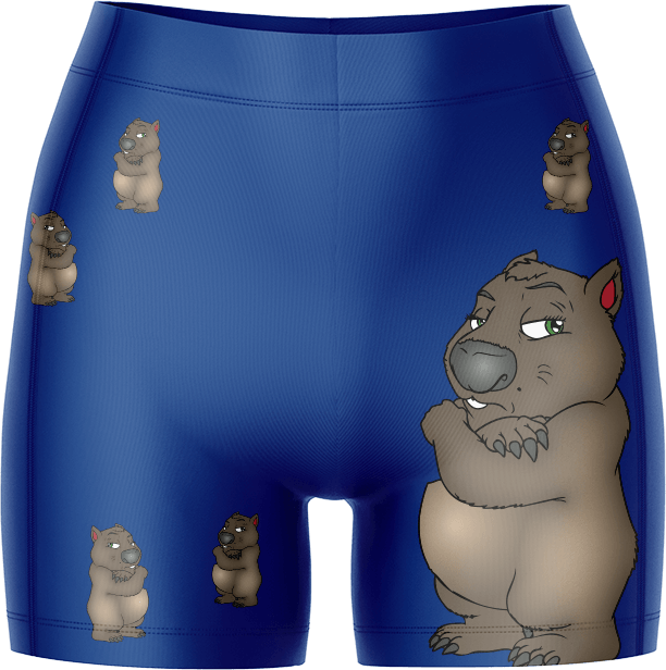 Wally Wombat Bike Shorts - fungear.com.au