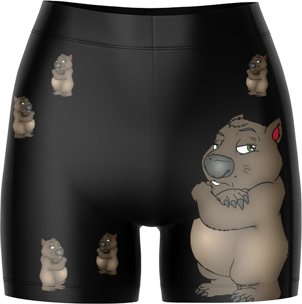 Wally Wombat Bike Shorts - fungear.com.au