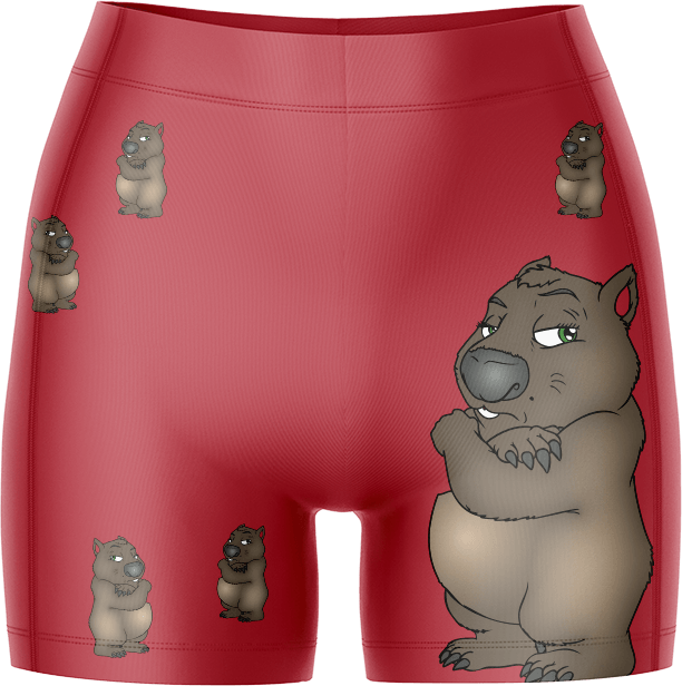 Wally Wombat Bike Shorts - fungear.com.au