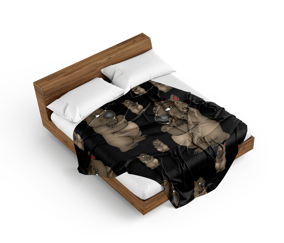 Wally Wombat Doona + Pillow