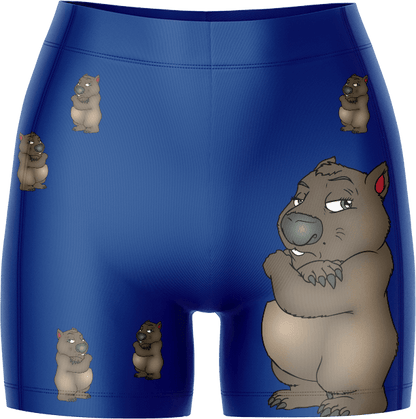Wally Wombat Ladies Gym Shorts - fungear.com.au