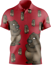 Wally Wombat Men's Short Sleeve Polo 3