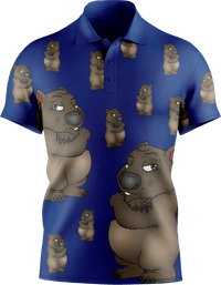 Wally Wombat Men's Short Sleeve Polo 1