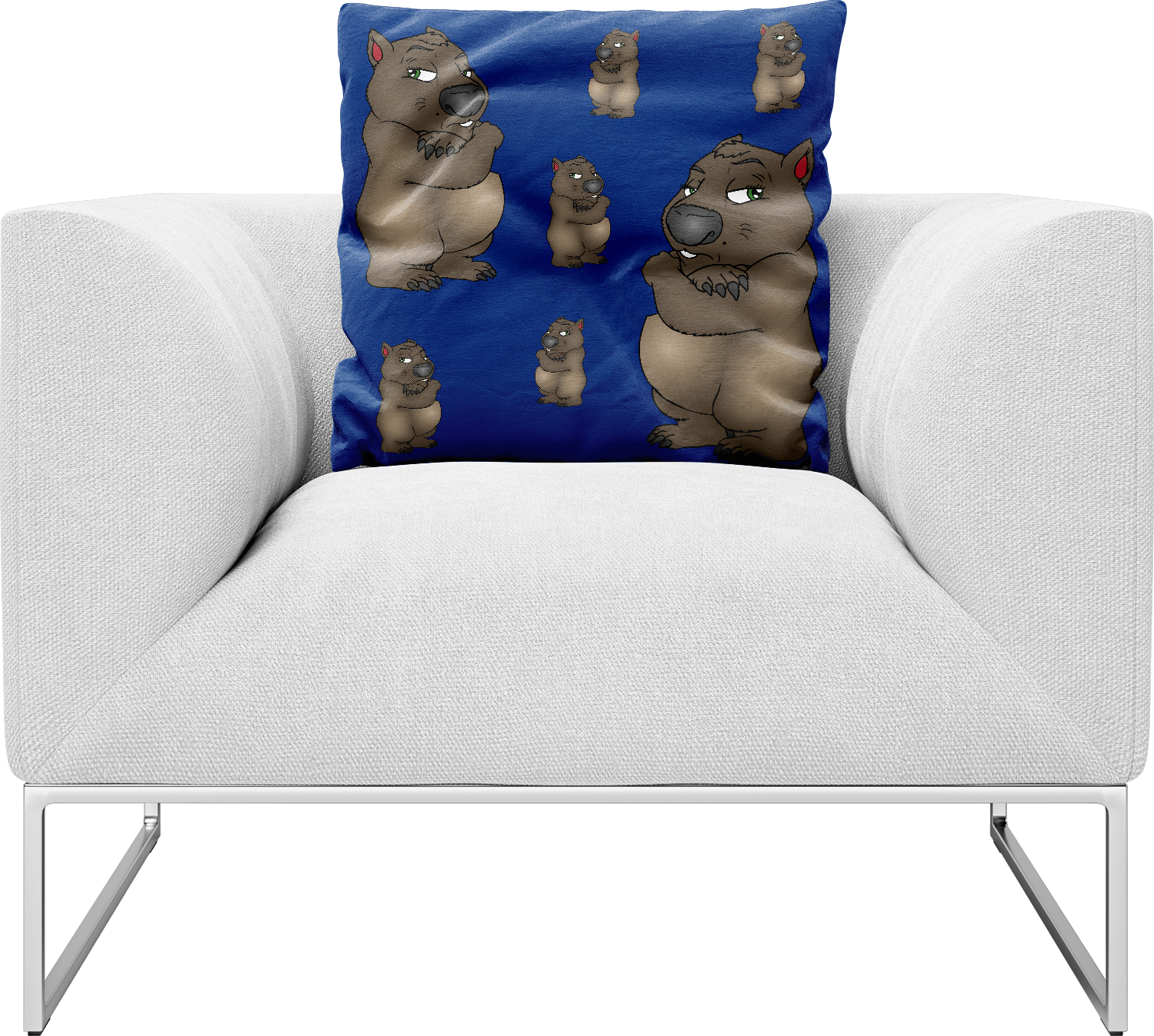 Wally Wombat Pillows Cushions - fungear.com.au