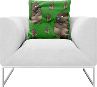 Wally Wombat Pillows Cushions 2