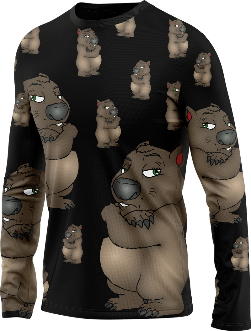 Wally Wombat Rash Shirt Long Sleeve