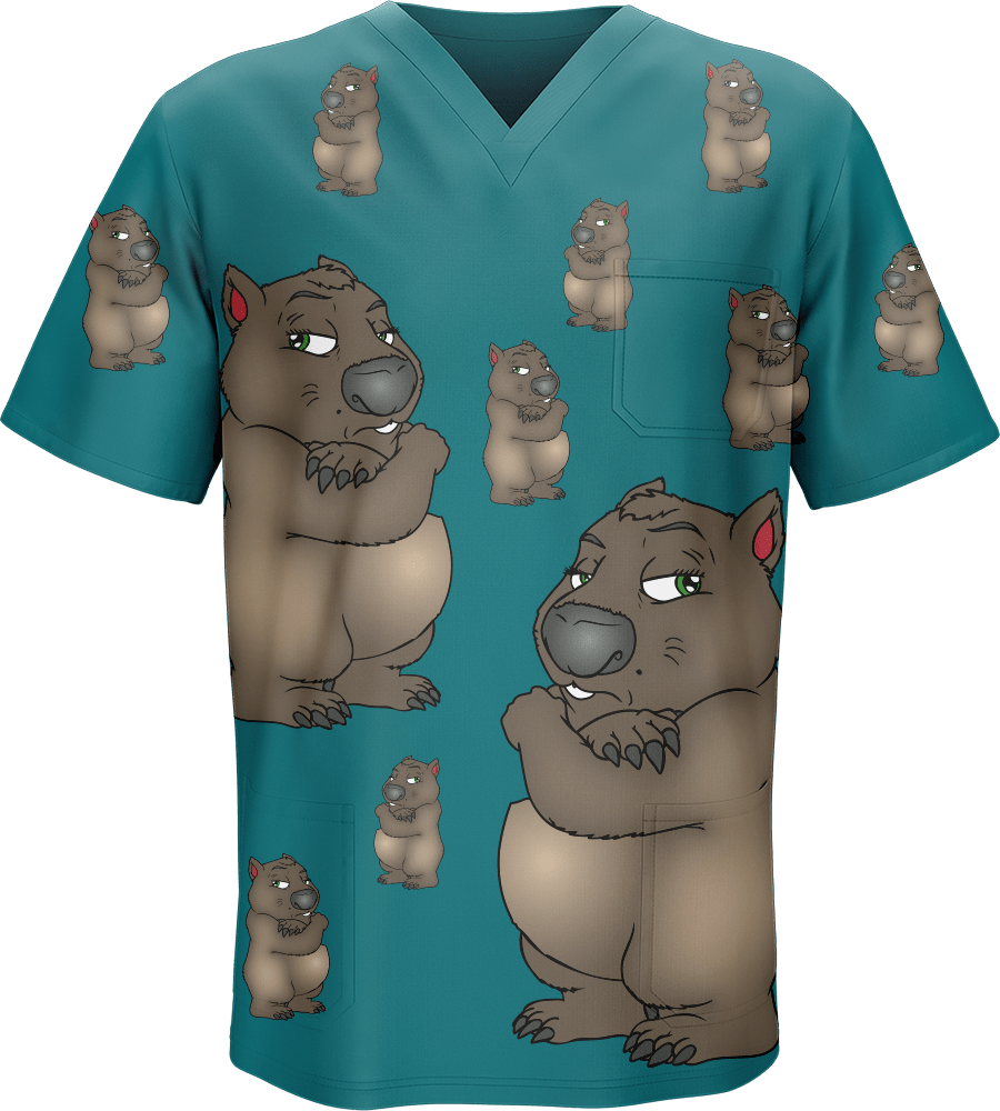 Wally Wombat Scrubs - fungear.com.au