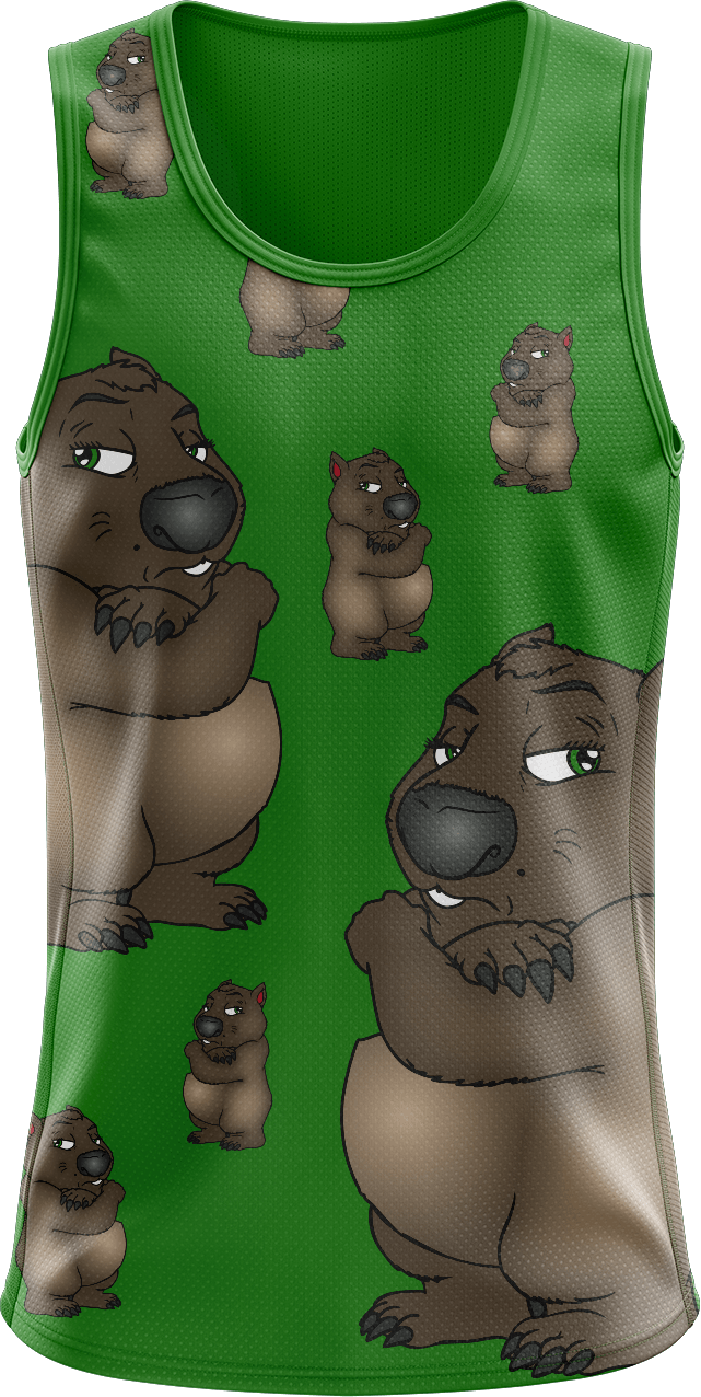 Wally Wombat Singlets