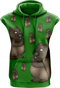 Wally Wombat Sleeveless Hoodie 2