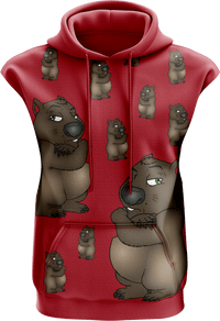 Wally Wombat Sleeveless Hoodie 3