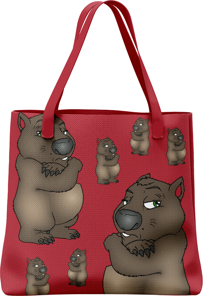 Wally Wombat Tote Bag - fungear.com.au