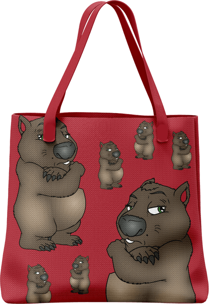 Wally Wombat Tote Bag - fungear.com.au