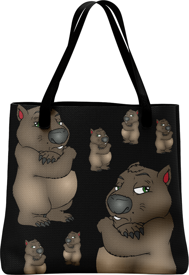 Wally Wombat Tote Bag - fungear.com.au