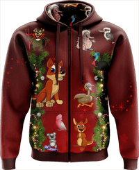 Xmas Full Zip Hoodies Jacket 1