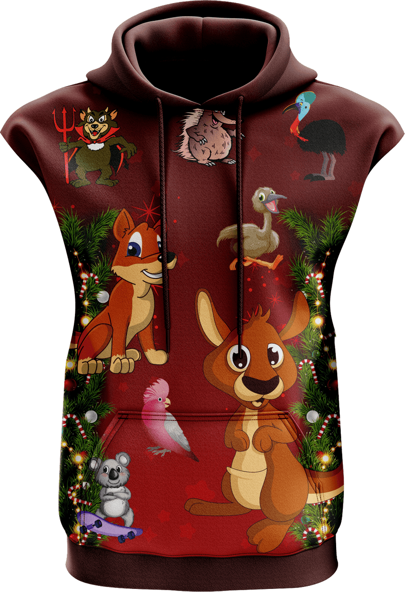 Xmas Sleeveless Hoodie