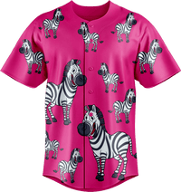 Ziva Zebra Baseball Jerseys 4