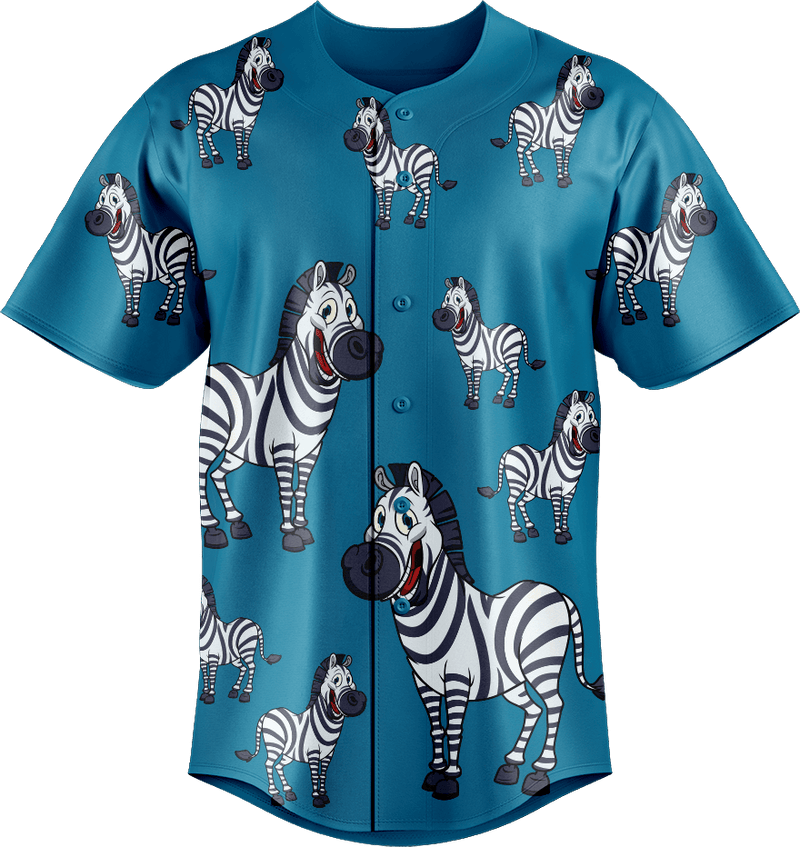 Ziva Zebra Baseball Jerseys