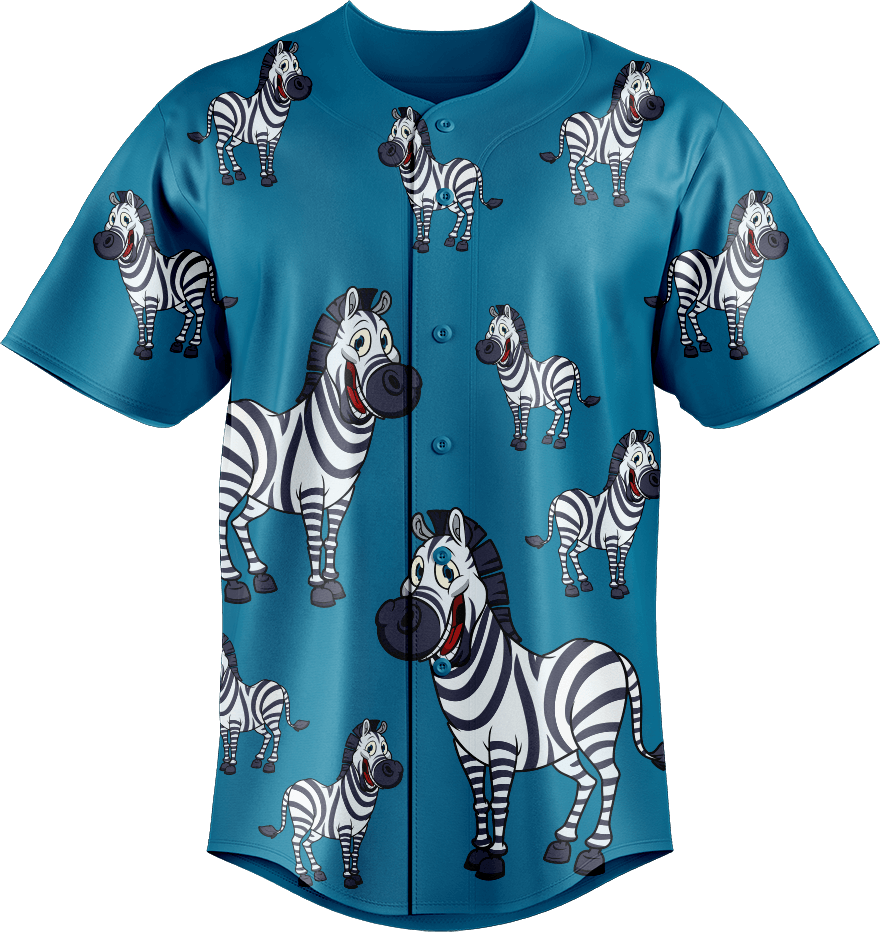 Ziva Zebra Baseball Jerseys