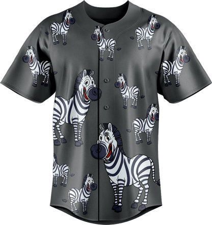 Ziva Zebra Baseball Jerseys - fungear.com.au
