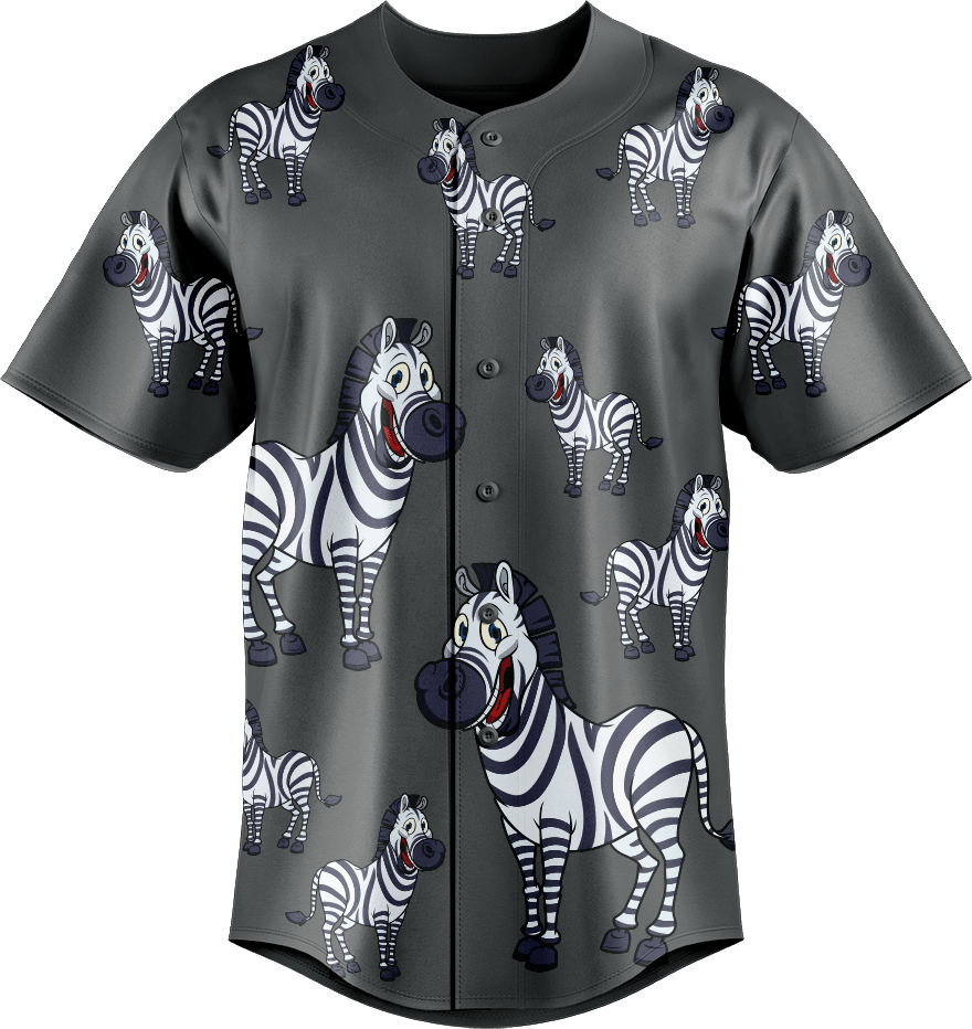Ziva Zebra Baseball Jerseys
