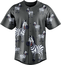 Ziva Zebra Baseball Jerseys 2