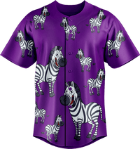 Ziva Zebra Baseball Jerseys 3