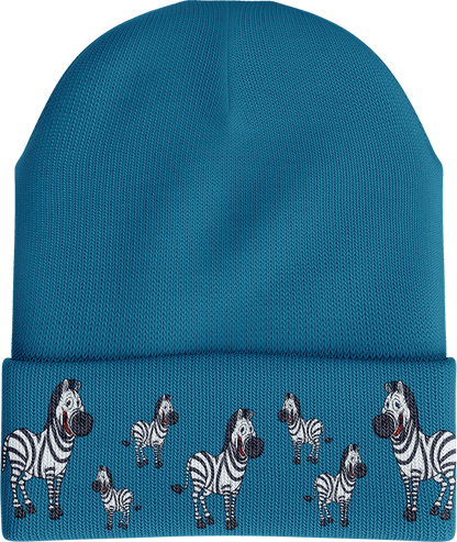 Ziva Zebra Beanie - fungear.com.au