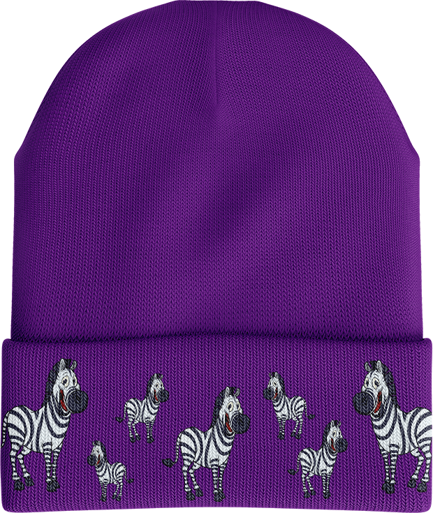 Ziva Zebra Beanie - fungear.com.au