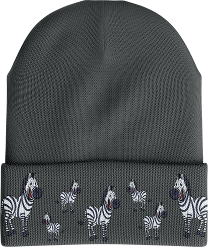Ziva Zebra Beanie - fungear.com.au
