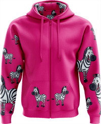 Ziva Zebra Full Zip Hoodies Jacket 12
