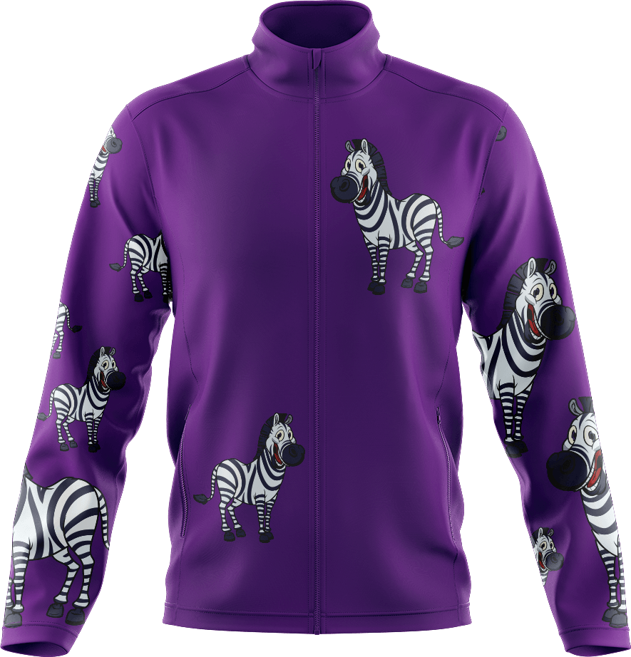 Ziva Zebra Full Zip Track Jacket - fungear.com.au