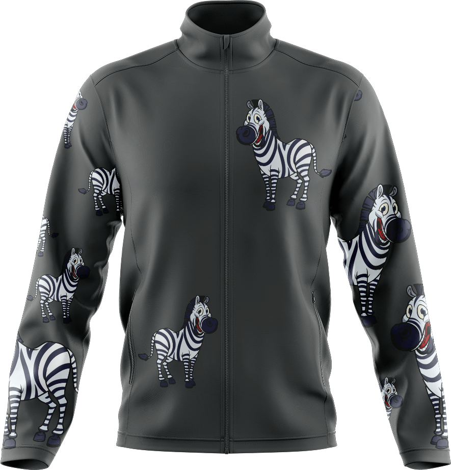 Ziva Zebra Full Zip Track Jacket - fungear.com.au