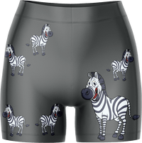 Ziva Zebra Ladies Gym Shorts 2