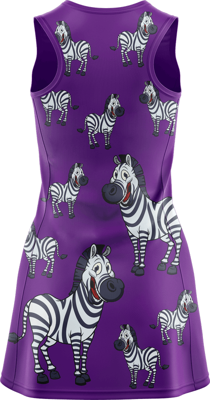 Ziva Zebra Ladies Mini Dress - fungear.com.au