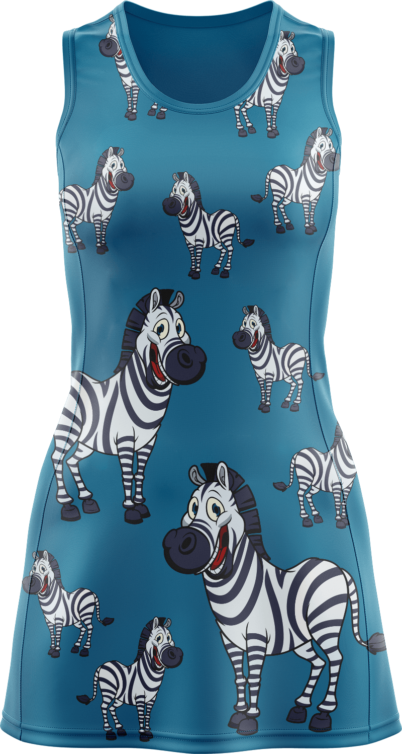 Ziva Zebra Ladies Mini Dress - fungear.com.au